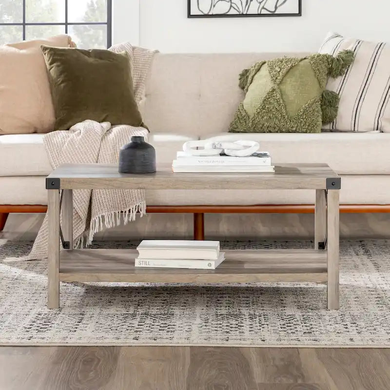 Middlebrook Kujawa Coffee Table with Metal Accents
