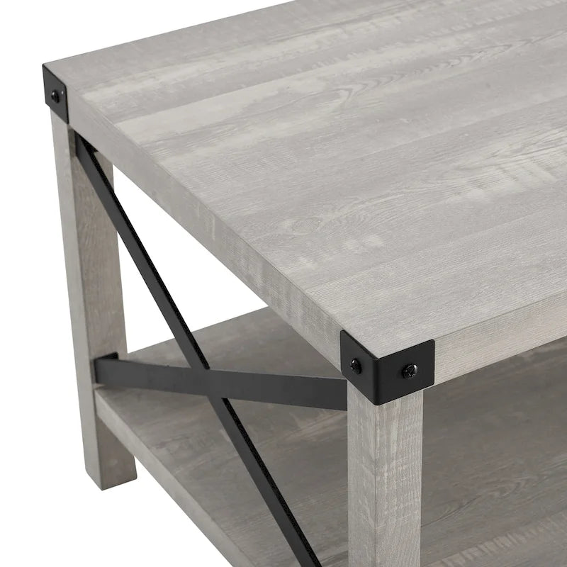 Middlebrook Kujawa Coffee Table with Metal Accents