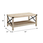 Middlebrook Kujawa Coffee Table with Metal Accents