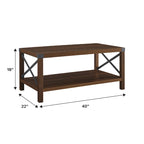 Middlebrook Kujawa Coffee Table with Metal Accents