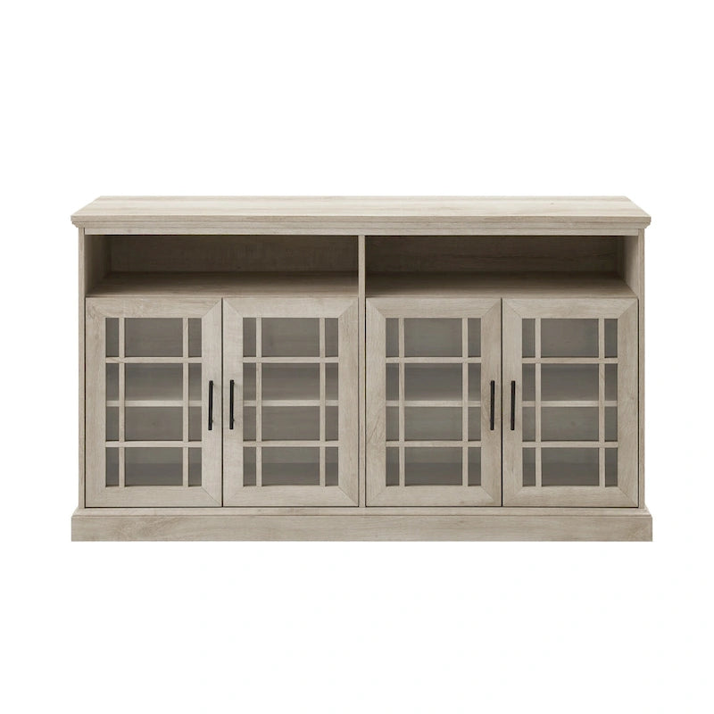 Middlebrook 58-inch Framed Glass 4-Door TV Stand