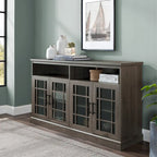 Middlebrook 58-inch Framed Glass 4-Door TV Stand