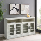 Middlebrook 58-inch Framed Glass 4-Door TV Stand