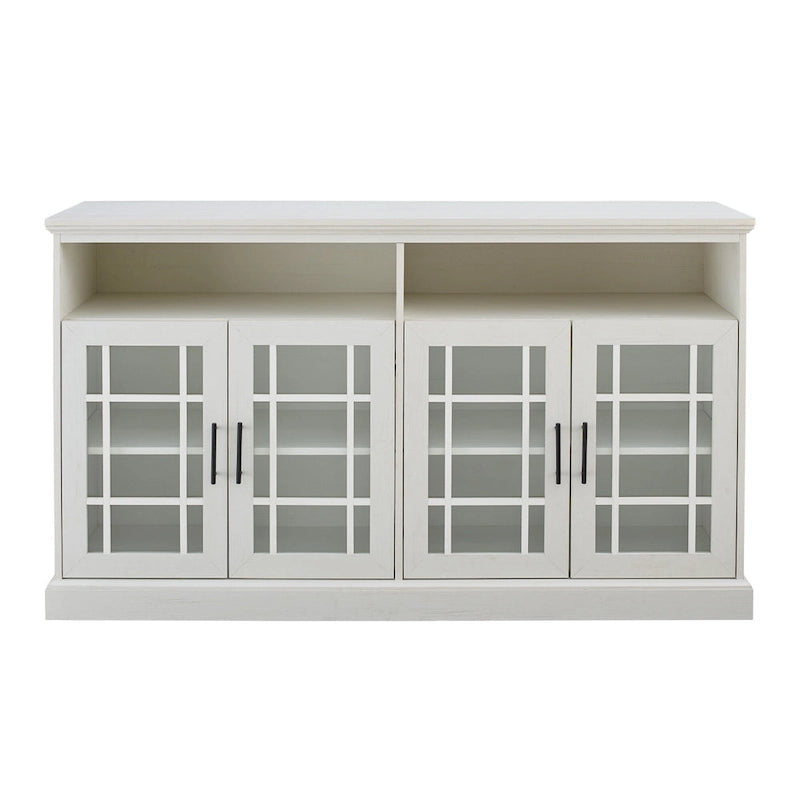 Middlebrook 58-inch Framed Glass 4-Door TV Stand