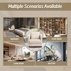 Swivel Barrel Chair, Comfy Round Accent Sofa Chair for Living Room, 360 Degree Swivel Barrel Club Chair