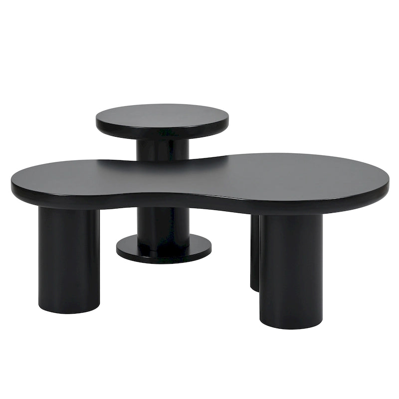 Cloud Coffee Table with Round Small Side Table