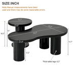 Cloud Coffee Table with Round Small Side Table