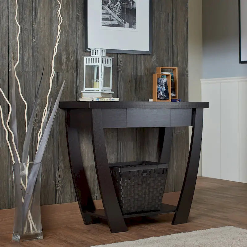 Cataraqui Borramora Modern 36-inch 1-Shelf Console Table by Copper Grove