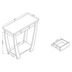 Cataraqui Borramora Modern 36-inch 1-Shelf Console Table by Copper Grove