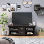 Lynarra Contemporary 2-Drawer TV Console with Open Shelving by Furniture of America