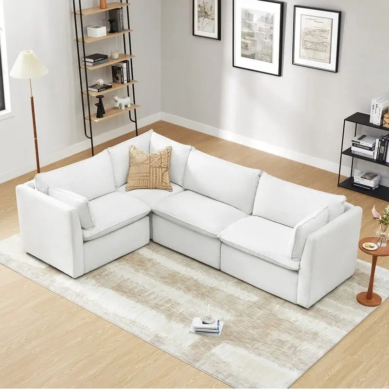 Cypress 107W L-shape Power Reclining Sectional Sofa Couch
