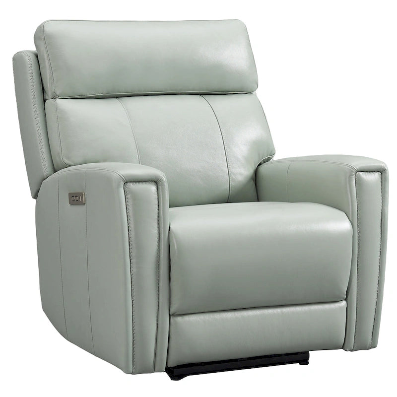 Genuine Leather Zero Gravity Power Recliner Chair with Power Headrest, USB&USB-C Port