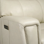 Genuine Leather Zero Gravity Power Recliner Chair with Power Headrest, USB&USB-C Port