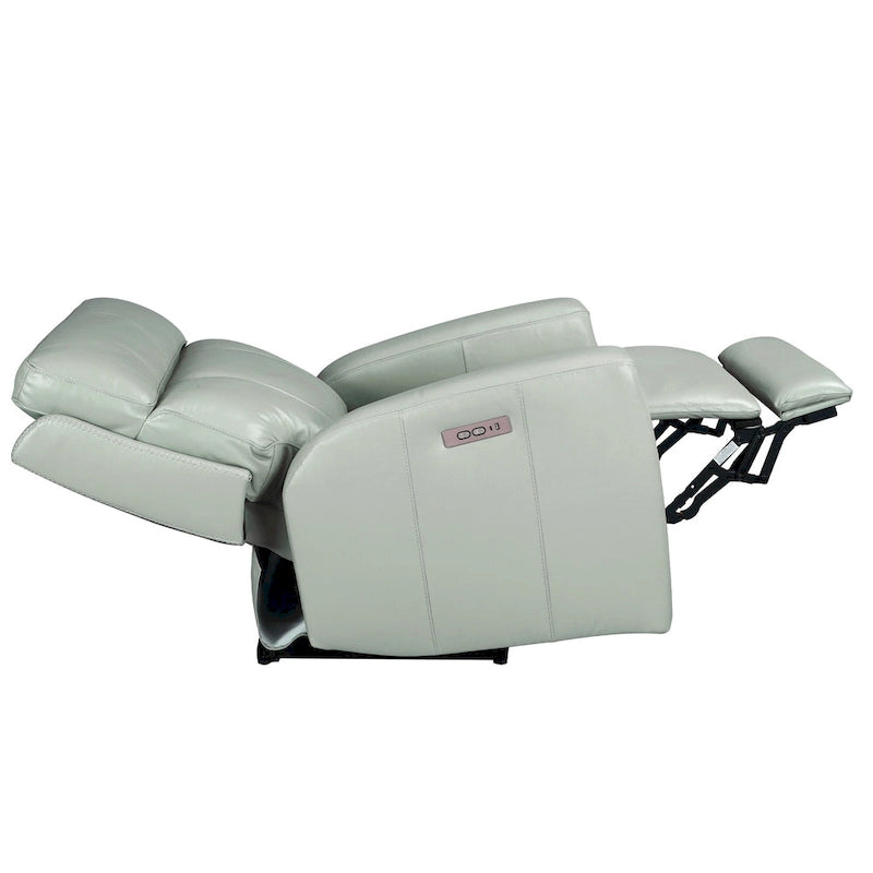 Genuine Leather Zero Gravity Power Recliner Chair with Power Headrest, USB&USB-C Port