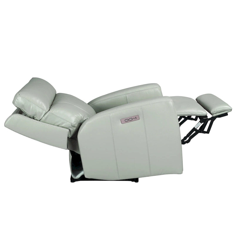 Genuine Leather Zero Gravity Power Recliner Chair with Power Headrest, USB&USB-C Port