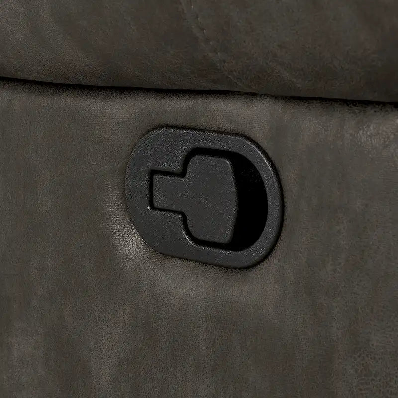 Monroe Polished Microfiber Nailhead Swivel Glider Recliner by iNSPIRE Q Classic