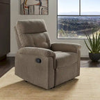 Lufkin Chenille Fabric Manual Recliner by iNSPIRE Q Classic