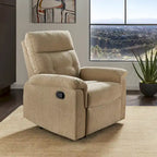 Lufkin Chenille Fabric Manual Recliner by iNSPIRE Q Classic