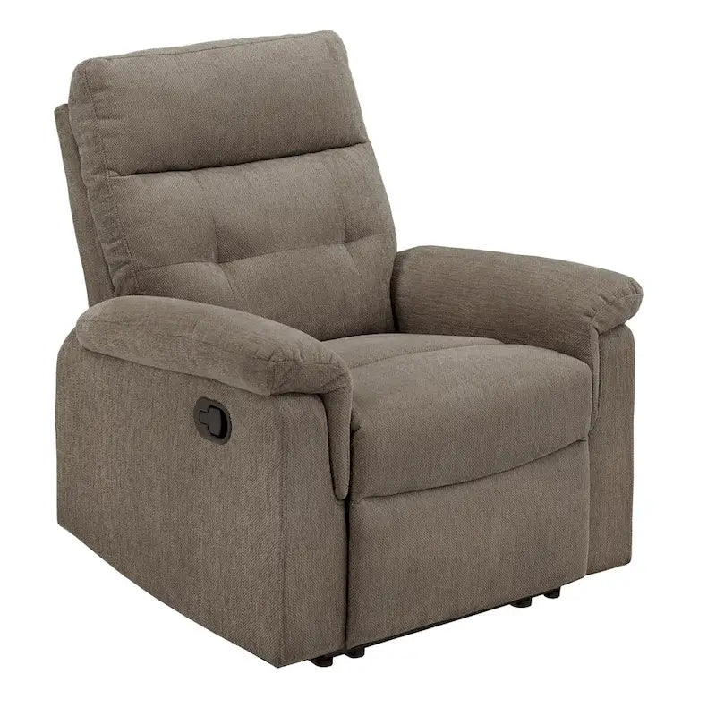 Lufkin Chenille Fabric Manual Recliner by iNSPIRE Q Classic