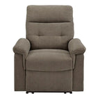 Lufkin Chenille Fabric Manual Recliner by iNSPIRE Q Classic