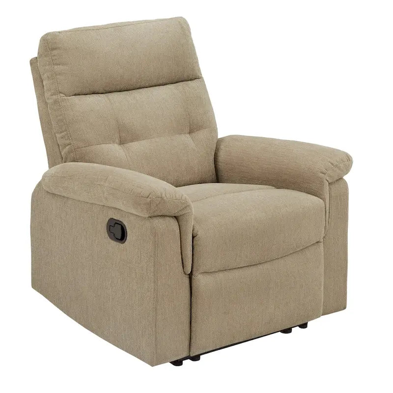 Lufkin Chenille Fabric Manual Recliner by iNSPIRE Q Classic