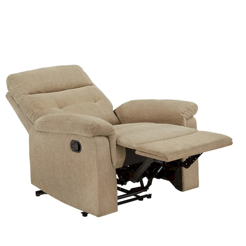 Lufkin Chenille Fabric Manual Recliner by iNSPIRE Q Classic