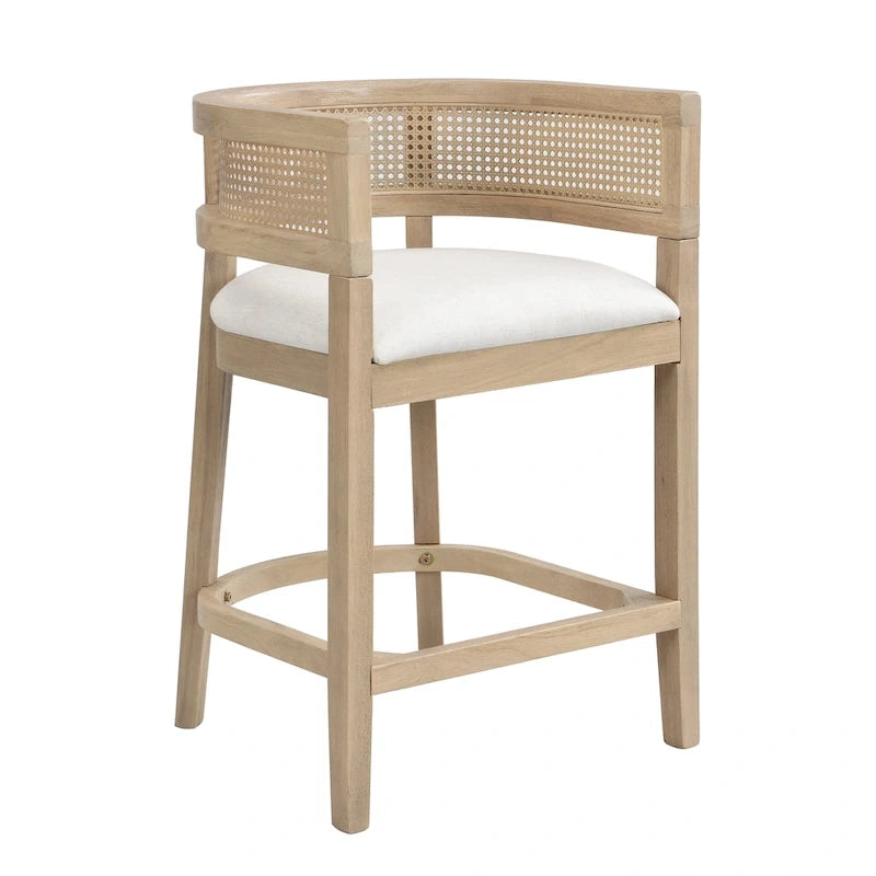 Christopher Knight Home- Noweta Wood Counter Stool with Arms Set of 2