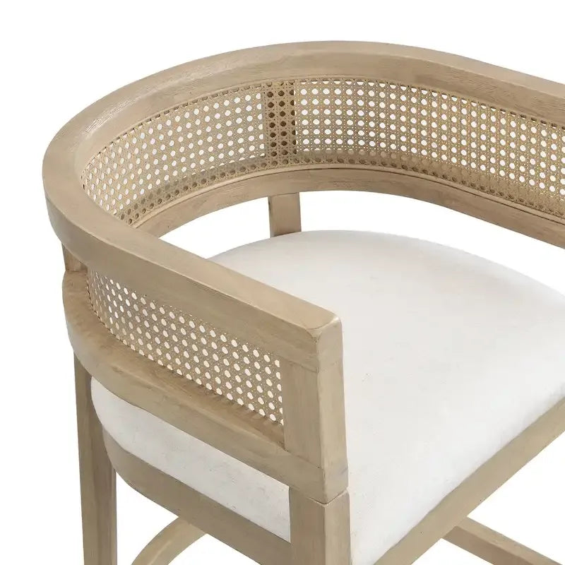 Christopher Knight Home- Noweta Wood Counter Stool with Arms Set of 2