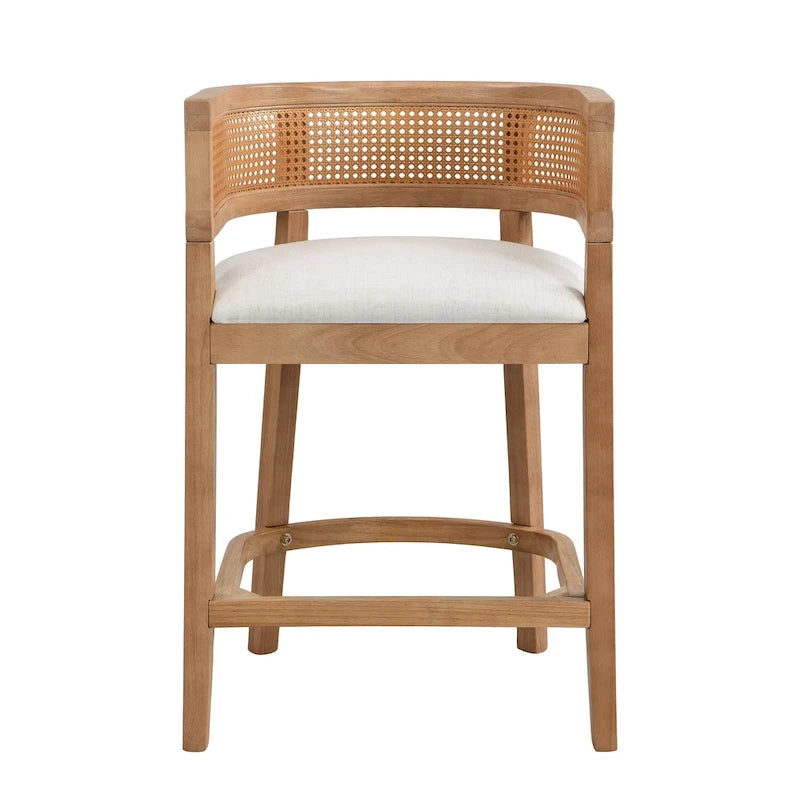 Christopher Knight Home- Noweta Wood Counter Stool with Arms Set of 2