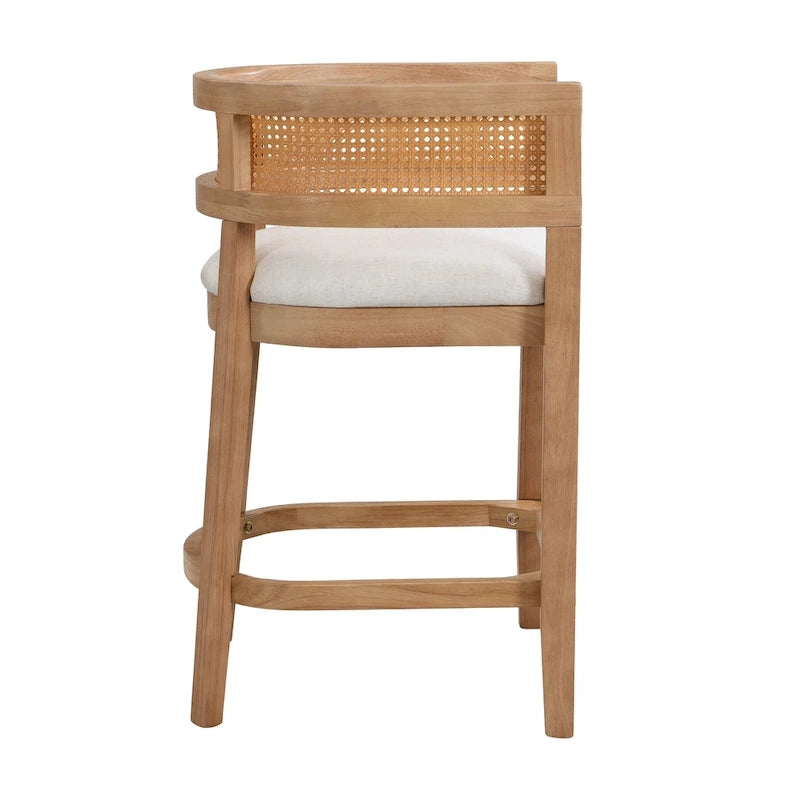 Christopher Knight Home- Noweta Wood Counter Stool with Arms Set of 2