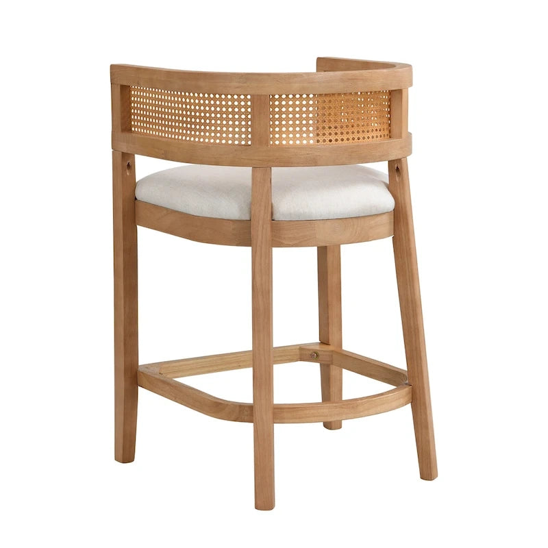 Christopher Knight Home- Noweta Wood Counter Stool with Arms Set of 2