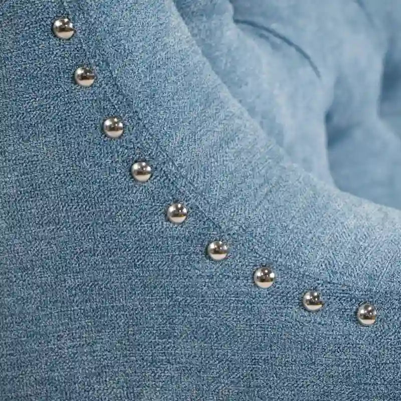 Linen Upholstered Accent Chair with Solid Wood Legs,Mid-Century Modern Single Lounge Sofa Chair for Living Room and Bedroom