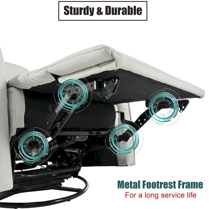 270 Swivel Rocker Power Recliner with USB Ports