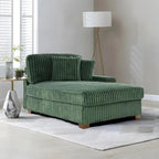Modern Cotton Flannel Indoor Chaise Lounge Couch with Pillows