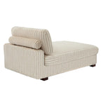 Modern Cotton Flannel Indoor Chaise Lounge Couch with Pillows