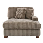 Modern Cotton Flannel Indoor Chaise Lounge Couch with Pillows