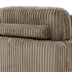 Modern Cotton Flannel Indoor Chaise Lounge Couch with Pillows