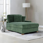 Modern Cotton Flannel Indoor Chaise Lounge Couch with Pillows