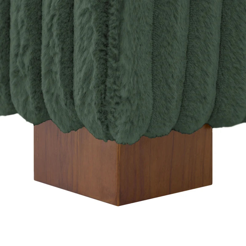 Modern Cotton Flannel Indoor Chaise Lounge Couch with Pillows