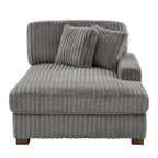 Modern Cotton Flannel Indoor Chaise Lounge Couch with Pillows