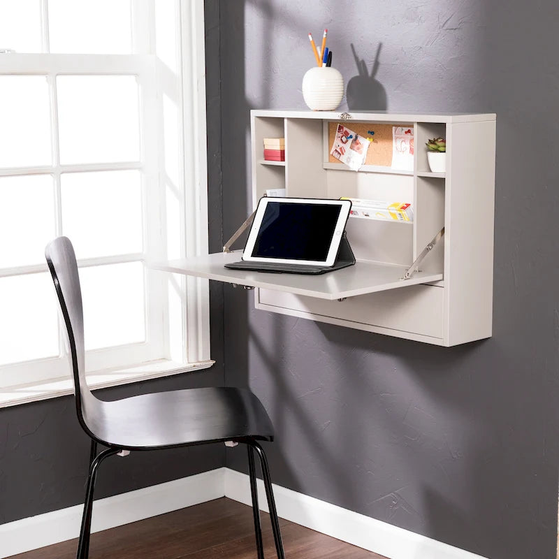 SEI Furniture Wall-mounted Folding Laptop Desk