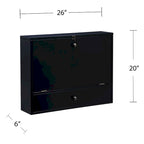 SEI Furniture Wall-mounted Folding Laptop Desk