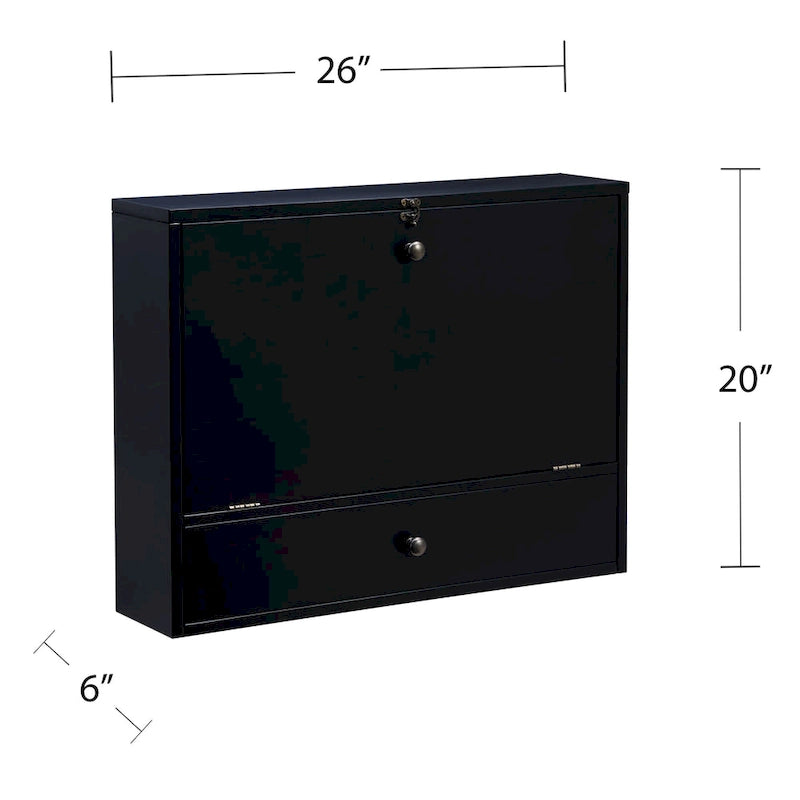 SEI Furniture Wall-mounted Folding Laptop Desk