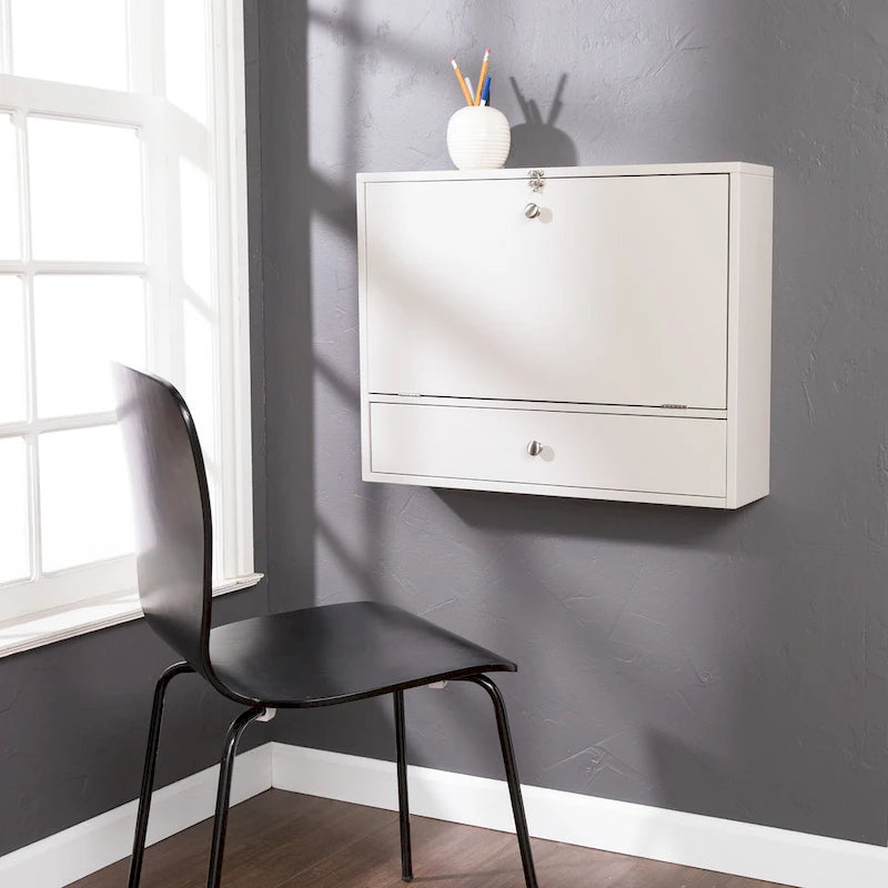 SEI Furniture Wall-mounted Folding Laptop Desk