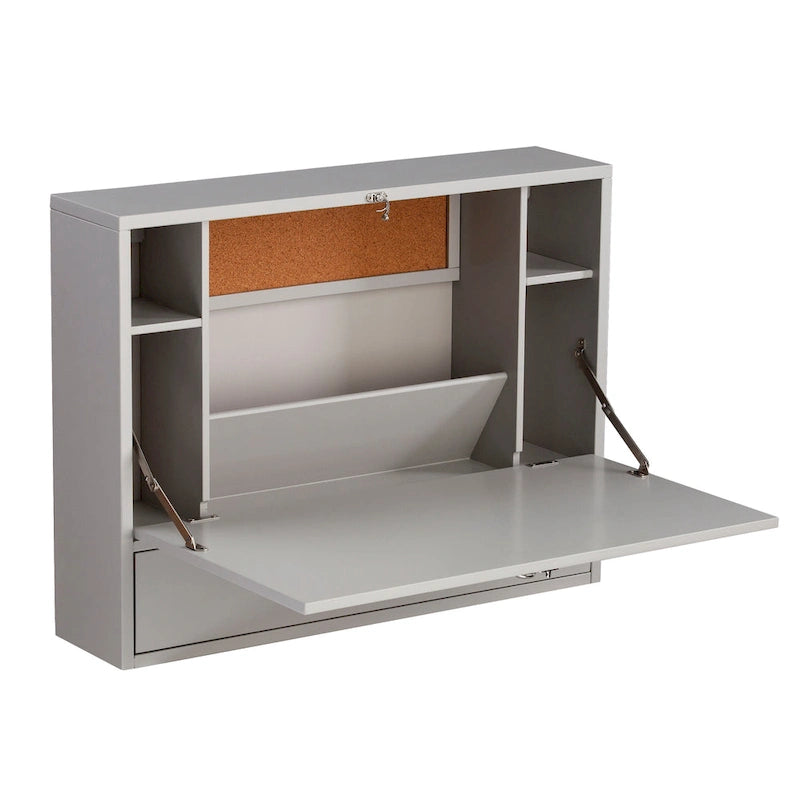 SEI Furniture Wall-mounted Folding Laptop Desk