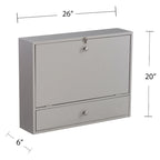 SEI Furniture Wall-mounted Folding Laptop Desk