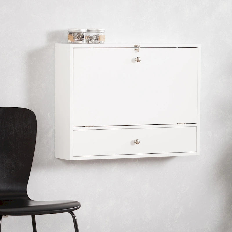 SEI Furniture Wall-mounted Folding Laptop Desk