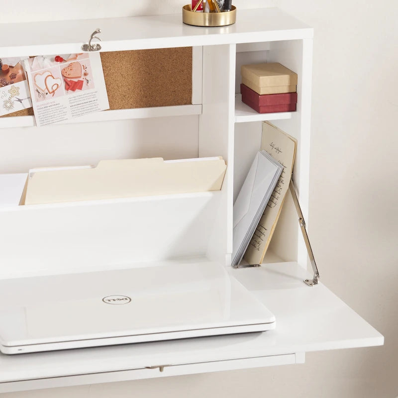 SEI Furniture Wall-mounted Folding Laptop Desk