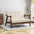 Hetel Mid-Century Modern Settee by Christopher Knight Home