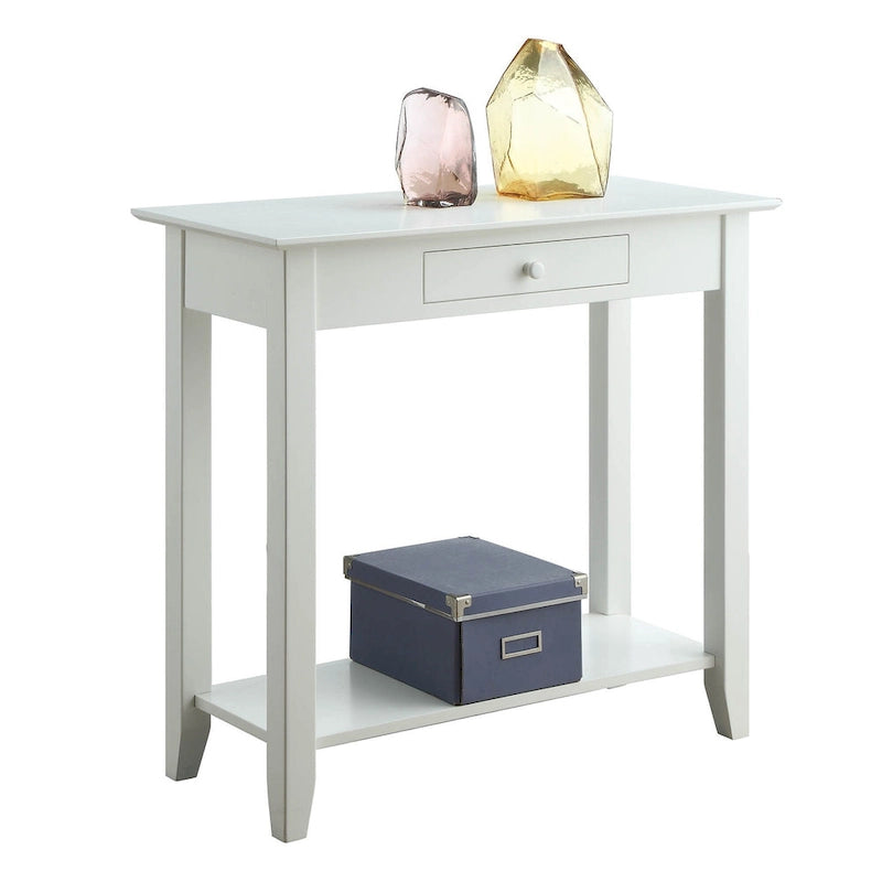 Convenience Concepts American Heritage 1 Drawer Hall Table with Shelf